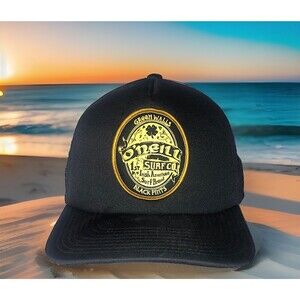 O'Neill 1st Irish-American Surf Brand -Black Foam Snapback Adjustable Cap